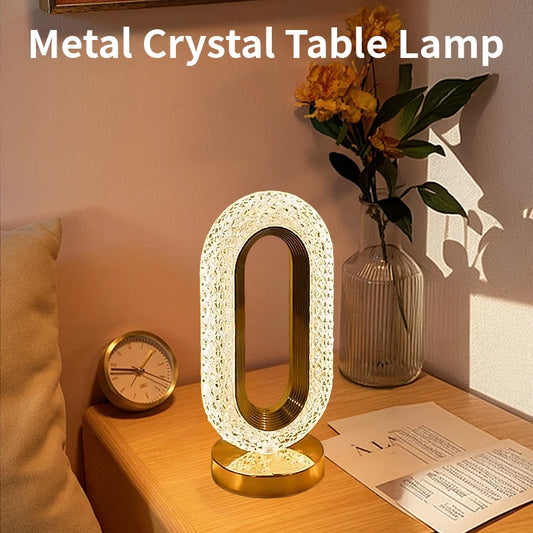 1pc Touch Dimming Desk Lamp Crystal Acrylic Table Lamp