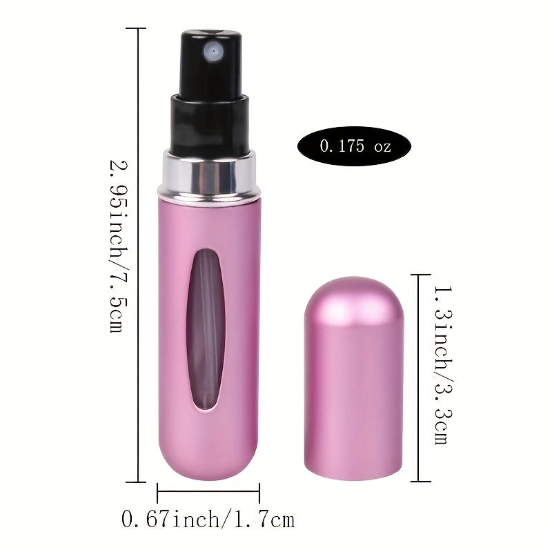 5 ml Portable Refillable Perfume Spray Bottle for Travel- compact