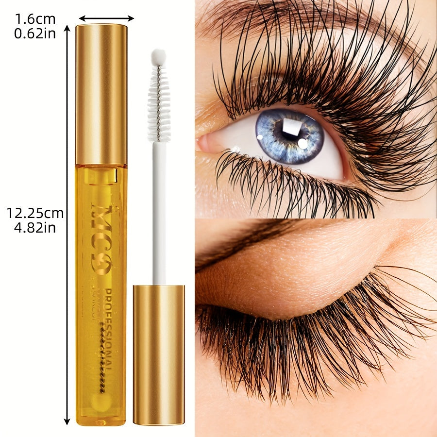 Natural Eyelash and Eyebrow Enhancer Serum for Longer, Fuller, and Healthier Lashes and Brows - Volumizing Gel Mascara Cream with Slender and Curling Effect